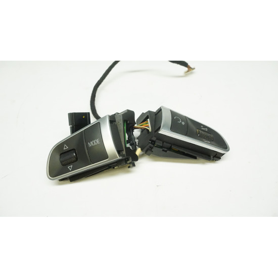 2009-2011 Audi A6 3 Spoke Steering Wheel Control Switch Set 4E0951527AJ