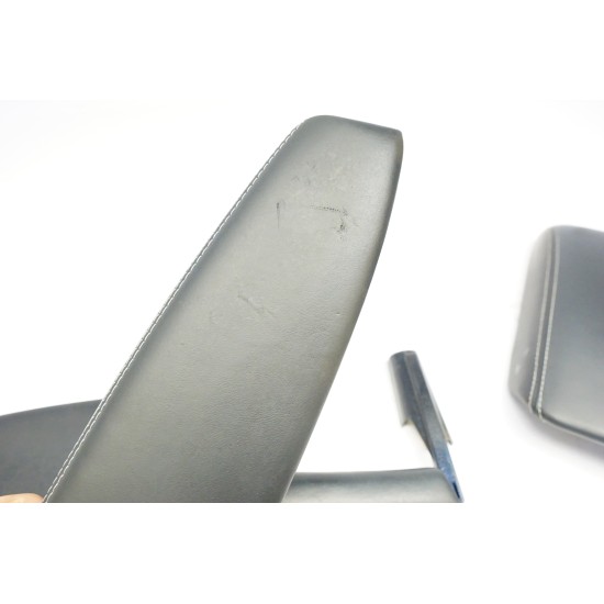 2010-2016 Audi A4 Armrest Arm Rest Trim Set White Stitching