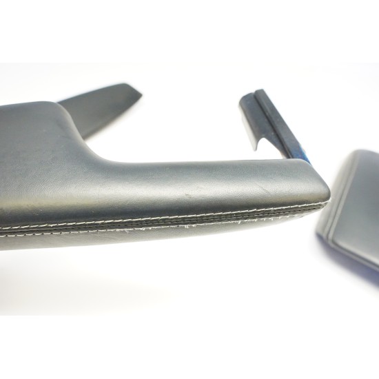 2010-2016 Audi A4 Armrest Arm Rest Trim Set White Stitching