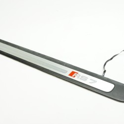 2014-2018 AUDI RS7 Left Front Illuminated Door Sill / Scuff Plate GENUINE