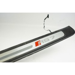 2014-2018 AUDI RS7 Left Front Illuminated Door Sill / Scuff Plate GENUINE