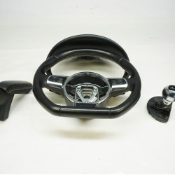 2008-2015 Audi TT Madras Brown Interior Trim Set Wheel Shifter Handle