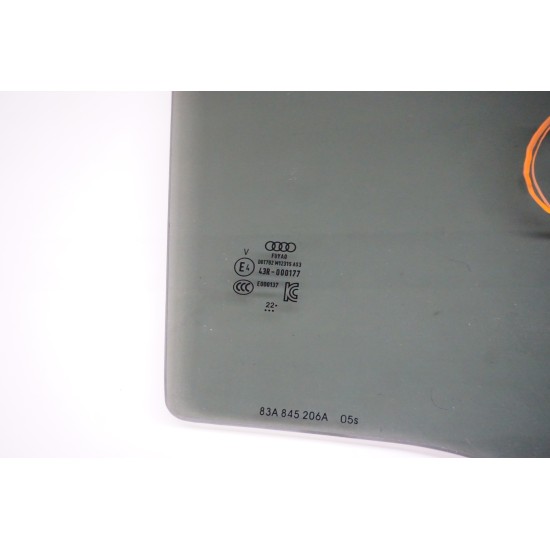 19-23 AUDI Q3 Rear Passenger Door Window Glass Right 83A845206A