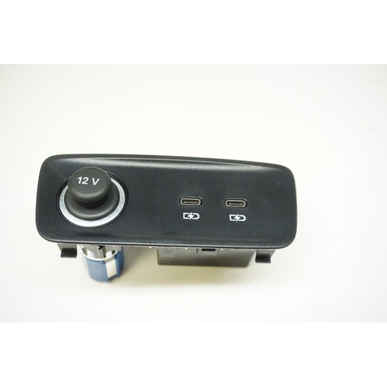 19-23 AUDI Q3 Rear Seat USB-C 12V Charger Interface 83A863324B