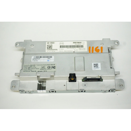 13-17 AUDI Q5 Navigation Media Display Screen 8R0919604A 13-17 AUDI Q5 Navigation Media Display Screen 8R0919604A