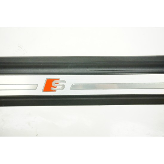 21-23 AUDI Q5 S LINE DRIVER DOOR ILLUMINATED SILL PLATE SCUFF GUARD