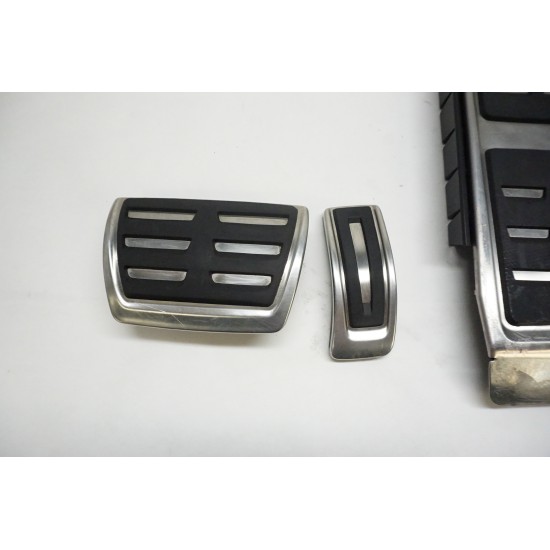2013-2018 Audi S6 Aluminum Pedal Cover Set 4G8864777 4H0721891 4H1723173A
