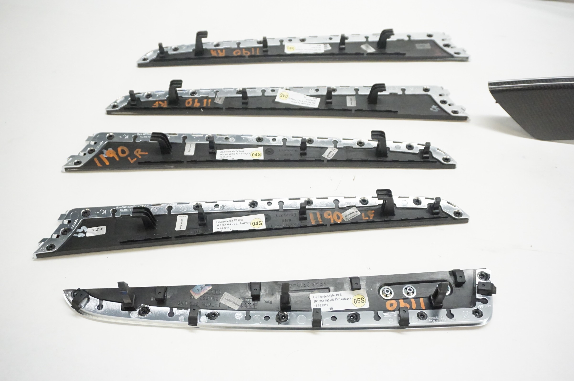 2014-2017 AUDI SQ5 Carbon Fiber Trim Set 8R0863305P 8R1853190AD