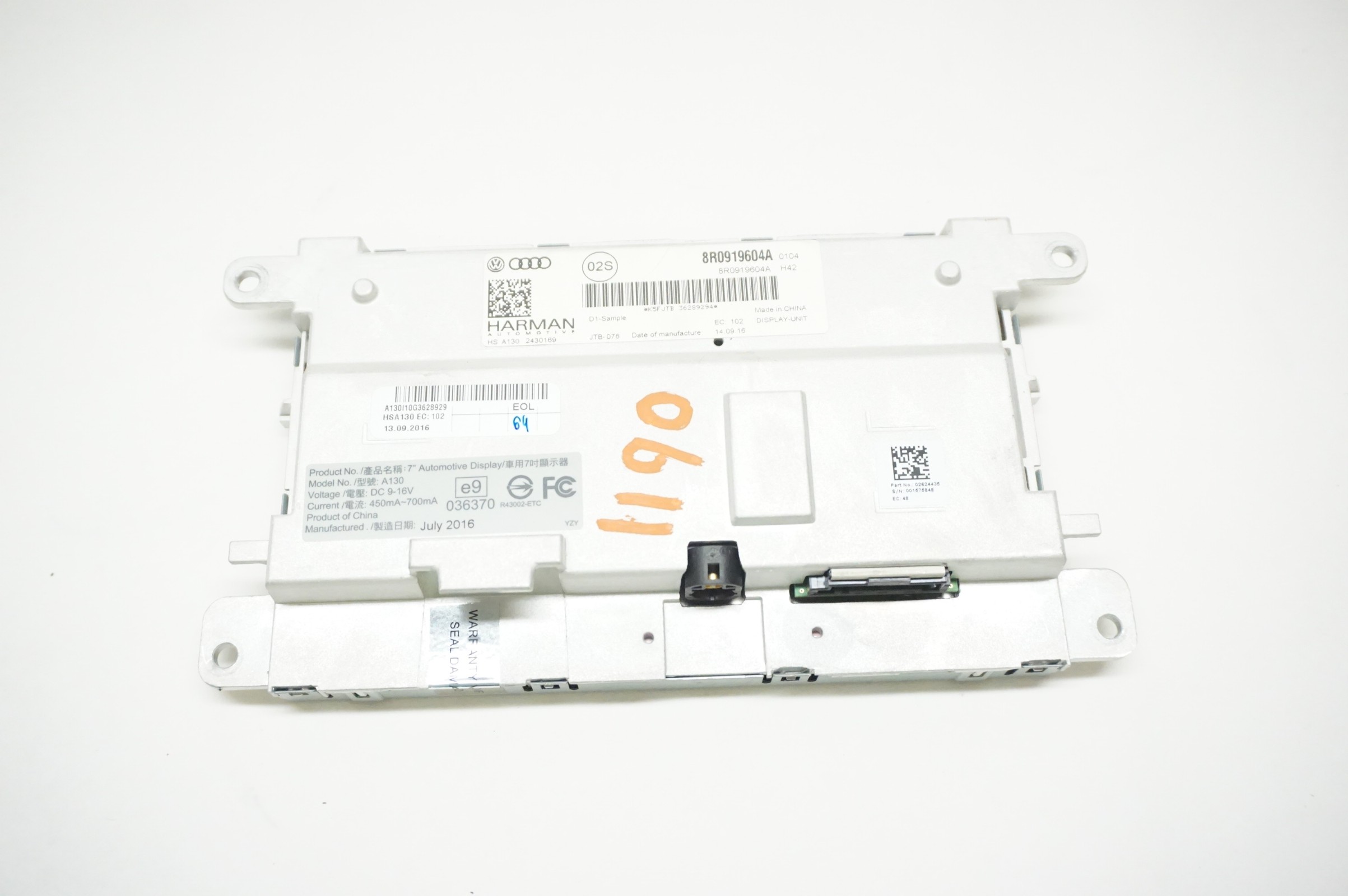 2014-2017 AUDI SQ5 Multi Media Nav Display Screen NICE 8R0919604A