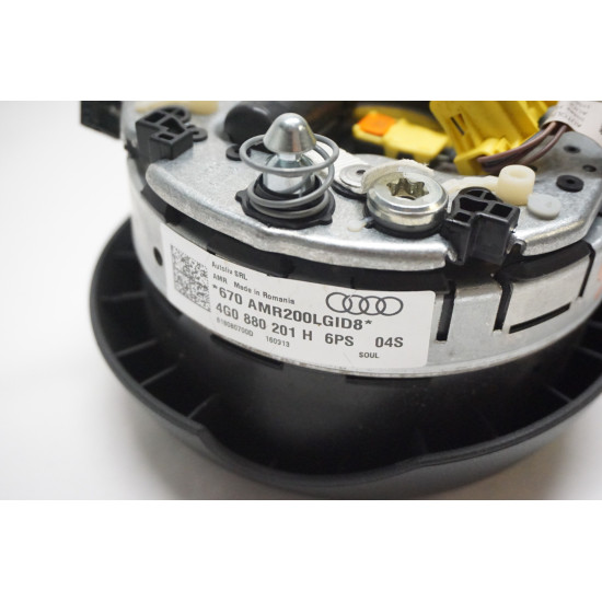 2014 2015 Audi S6 3 Spoke Steering Wheel Air Bag Black 4G0880201H