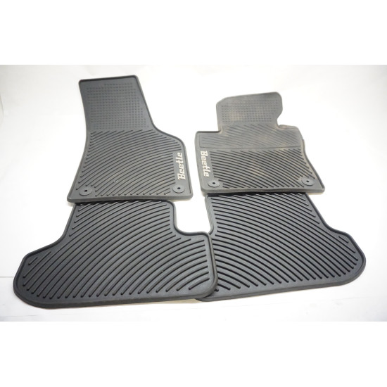 2012-2019 Volkswagen Beetle Coupe All Weather Rubber Floor Mat Set 5C1863011A